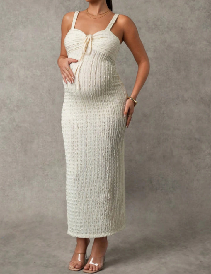 SHEIN maxi ruha, krémszínű