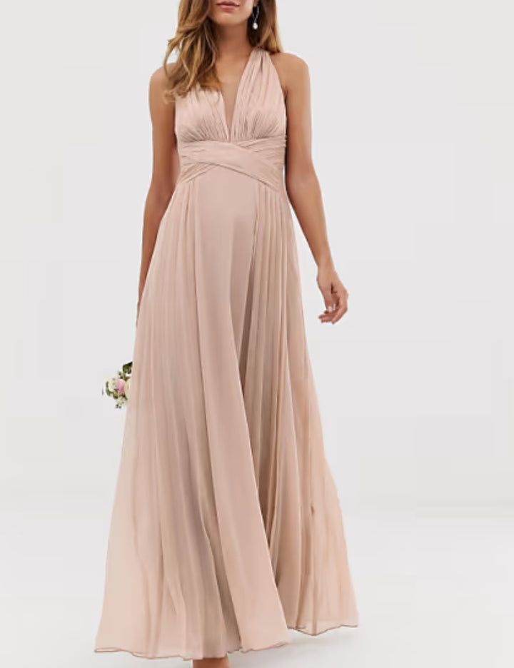 ASOS maxi ruha, krém színű