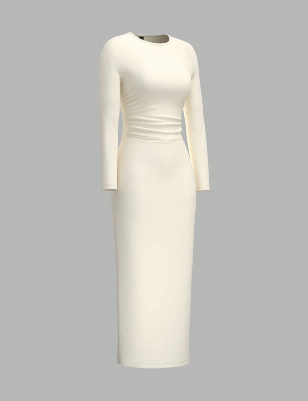 Rochie maxi Shein, crem