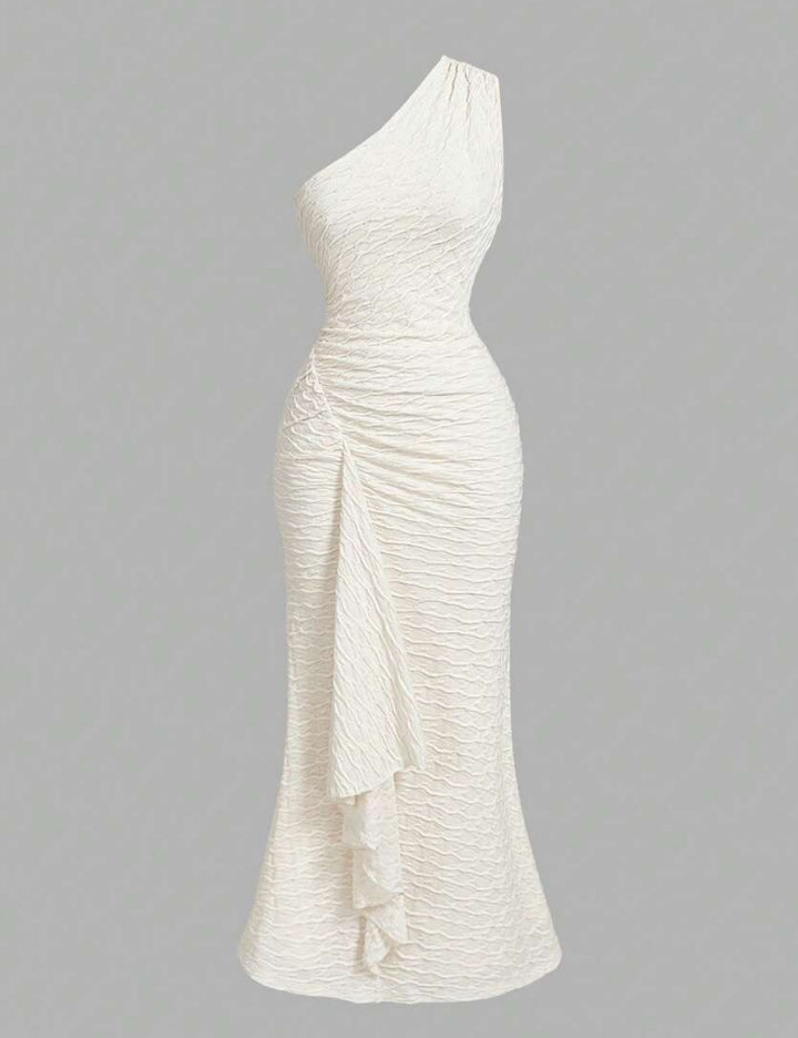 Rochie maxi Shein, crem