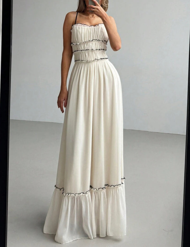 Shein maxi dress, cream
