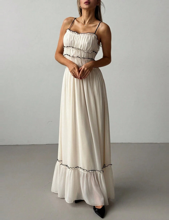 Shein maxi dress, cream