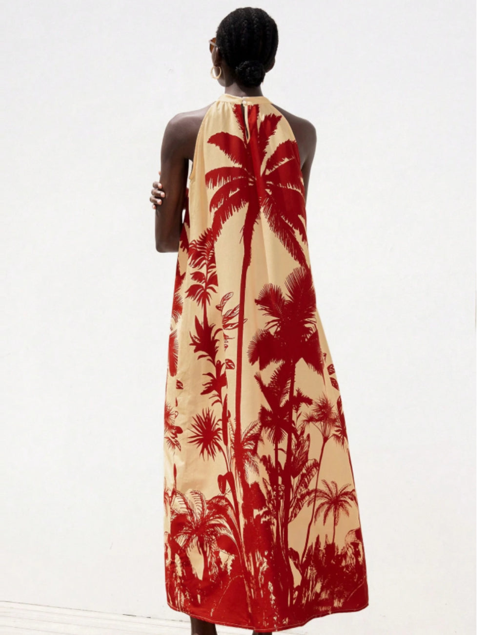 Rochie maxi Shein, crem