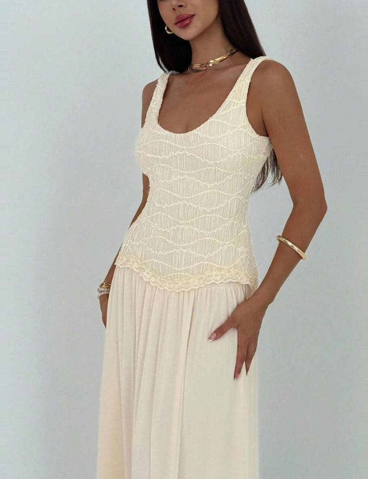 Rochie maxi Shein, crem