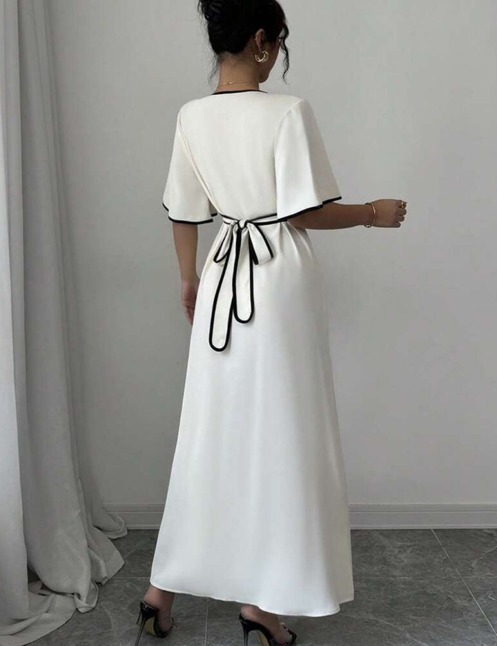SHEIN maxi ruha, krémszínű