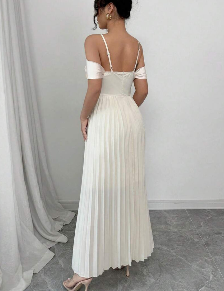 Rochie maxi Shein, crem