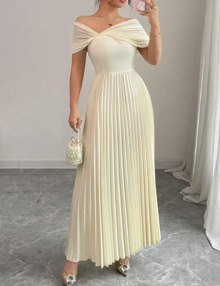 Rochie maxi Shein, crem