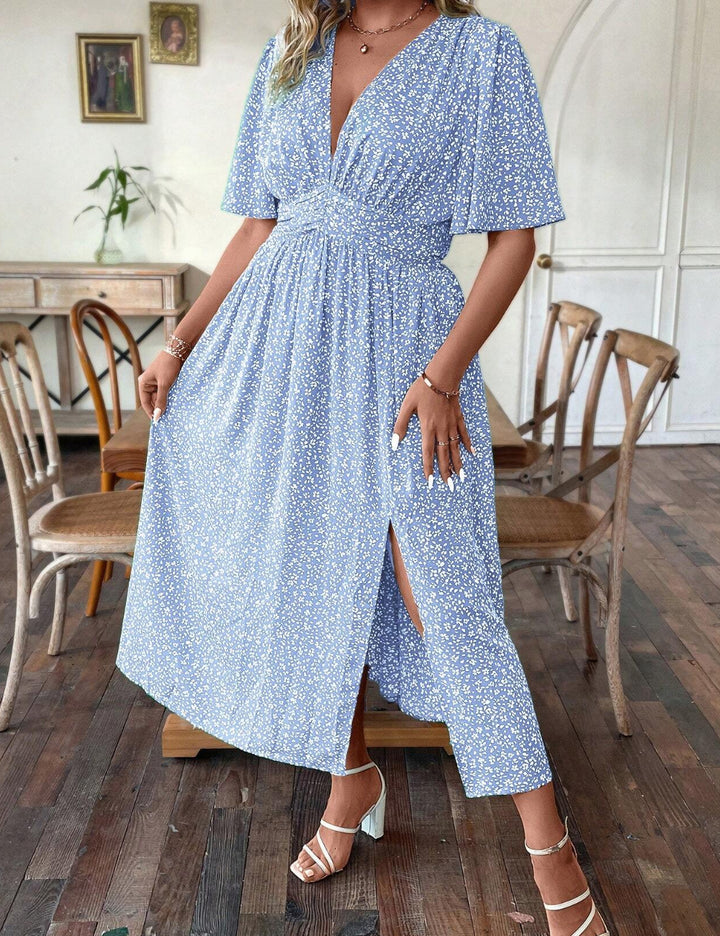 Shein Curve+ maxi ruha, vegyes színek