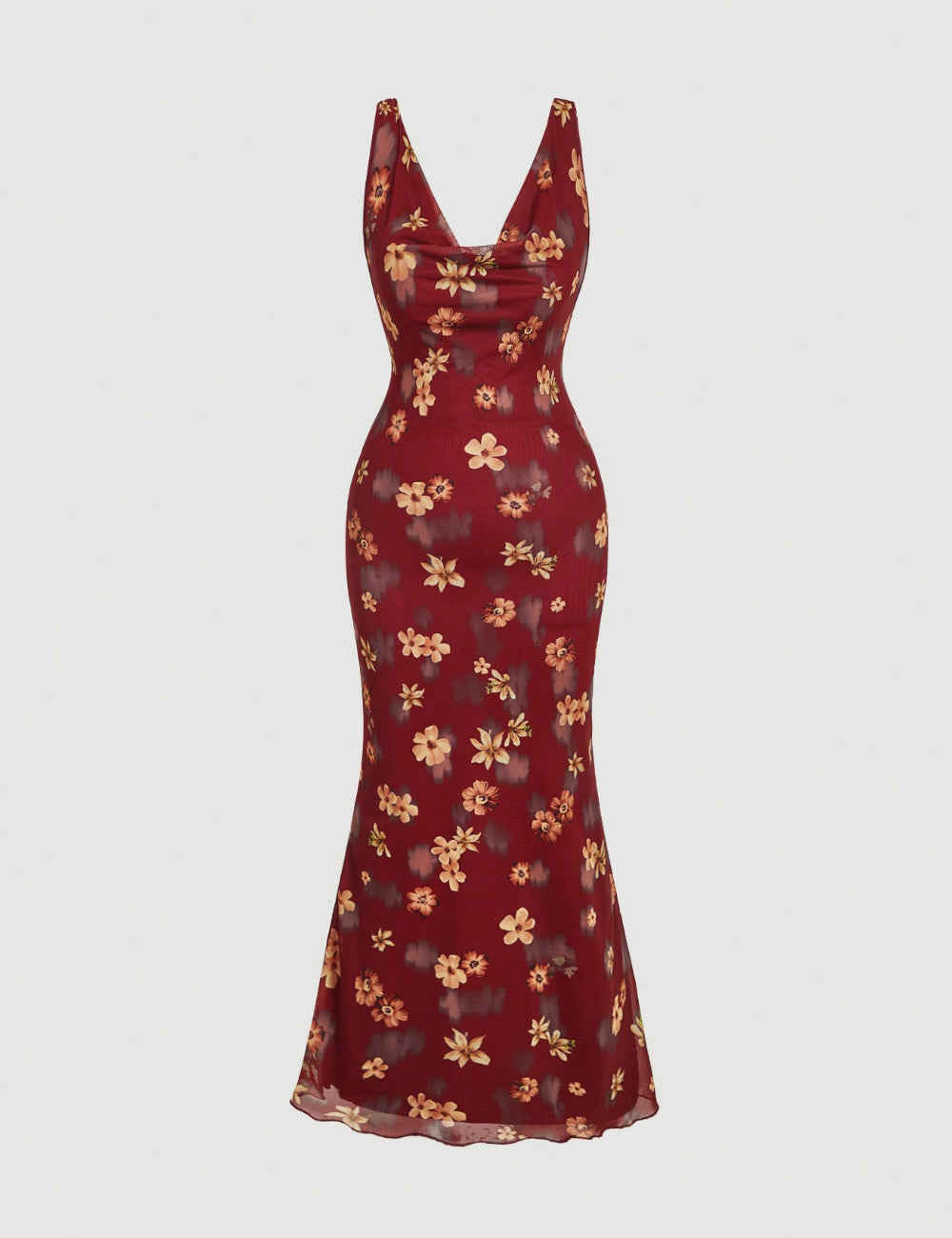 Rochie maxi Shein, mix culori