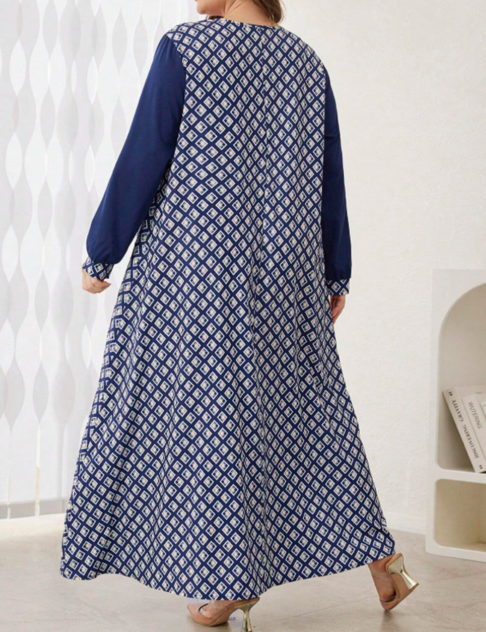 Shein Curve+ maxi ruha, vegyes színek