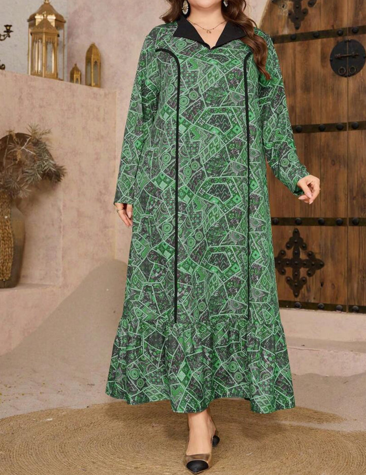 Shein Curve+ maxi ruha, vegyes színek