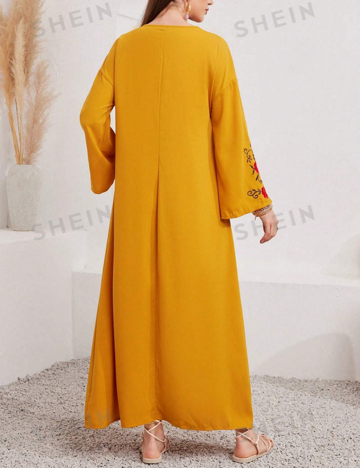 Shein maxi ruha, sárga