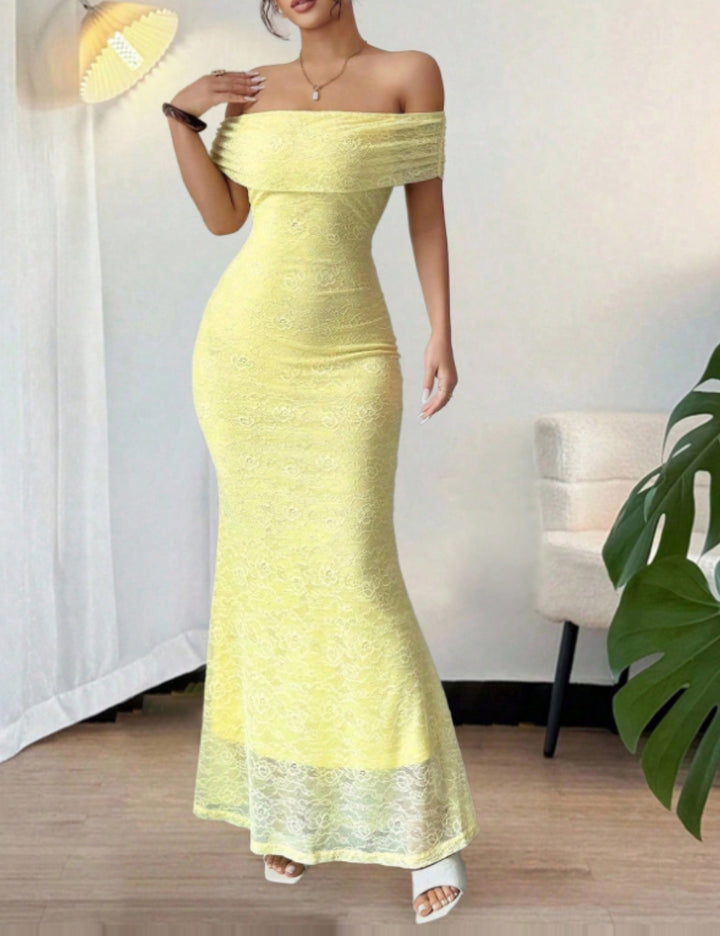 Rochie maxi Shein, galben
