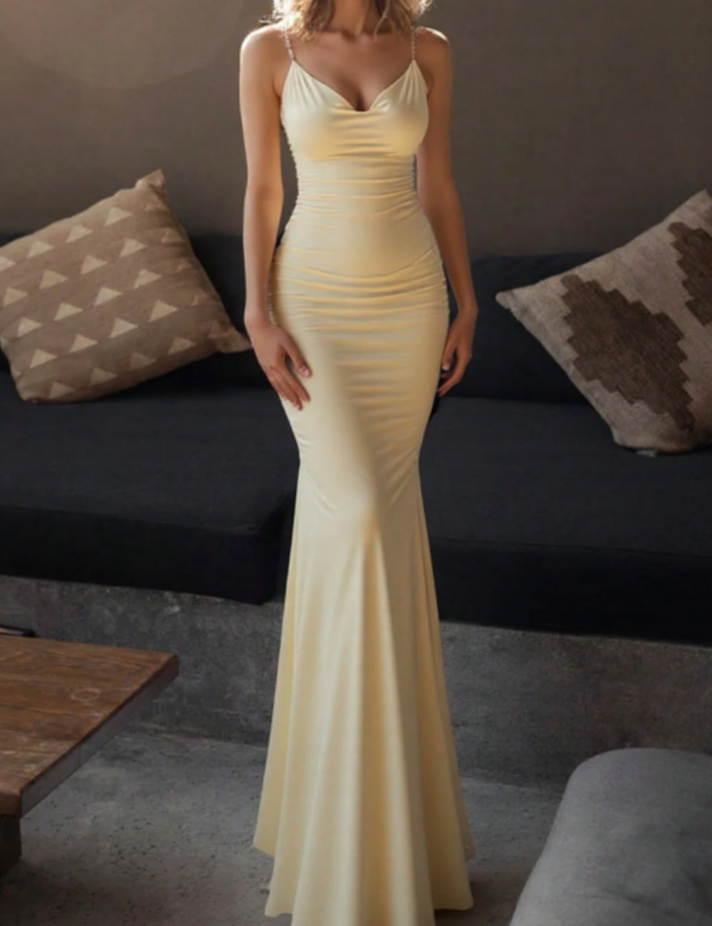 Rochie maxi Shein, galben