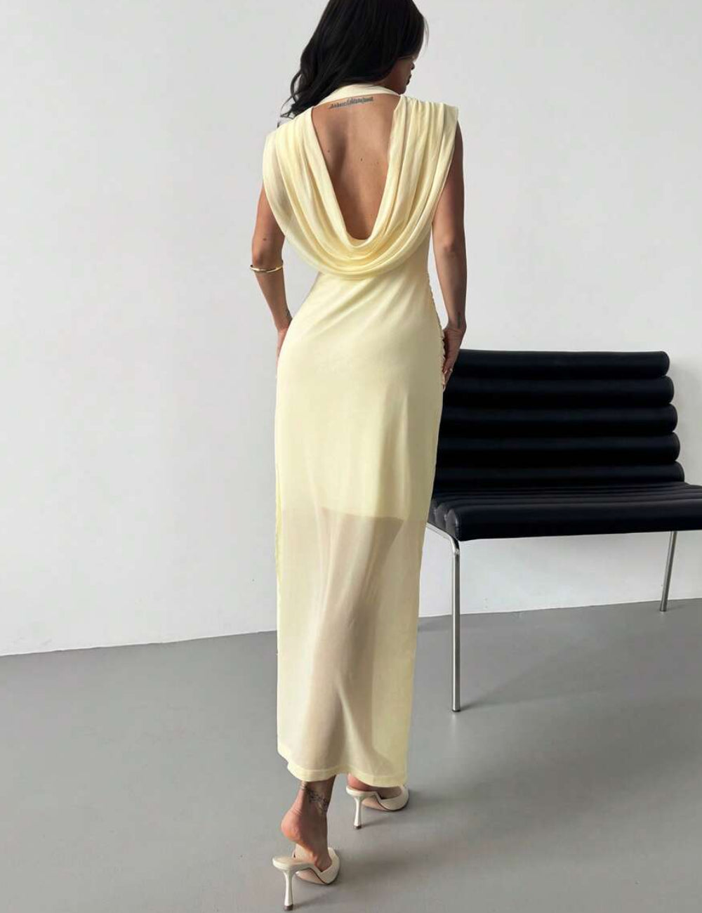 Rochie maxi Shein, galben