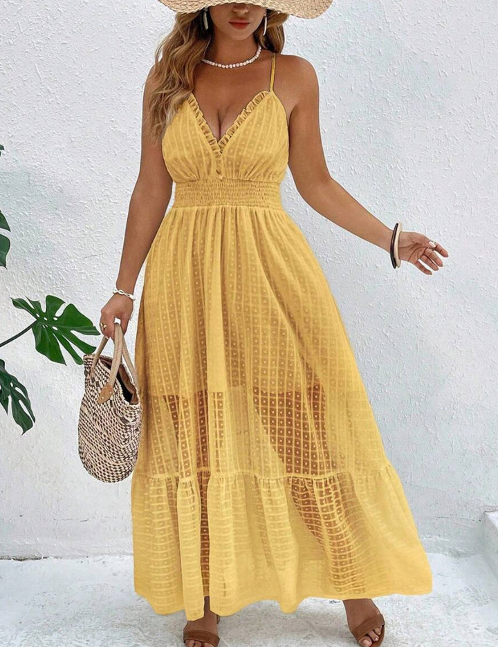 Shein Curve+ maxiruha, sárga