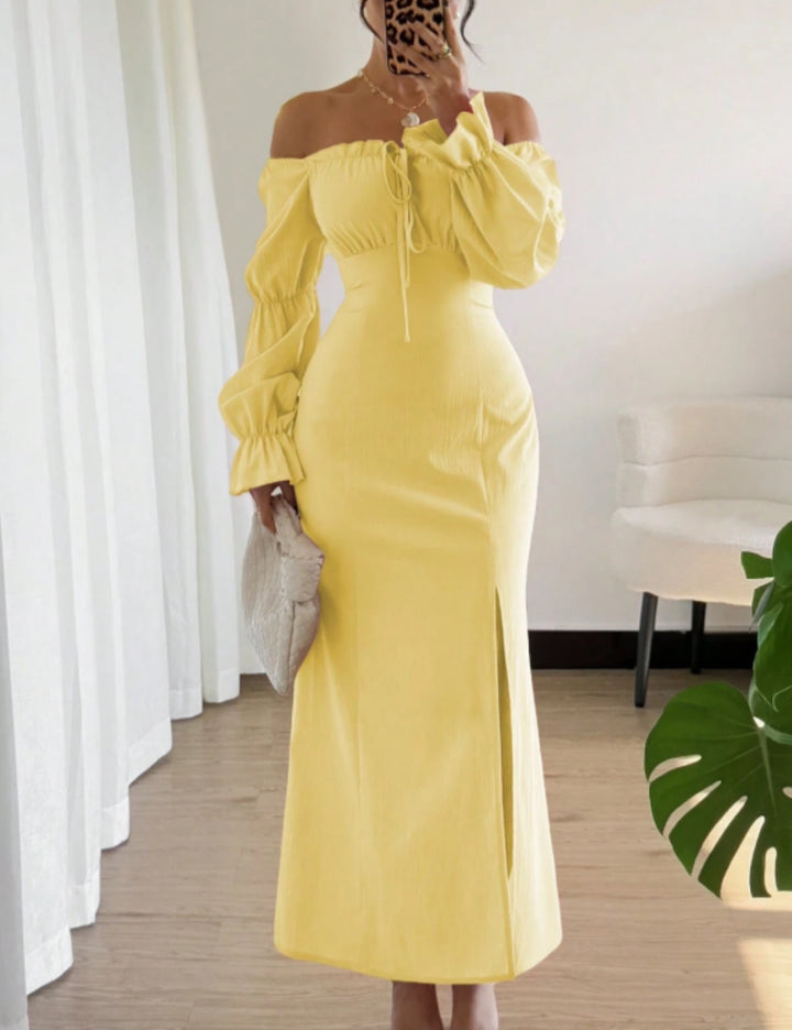 Rochie maxi SHEIN, galben