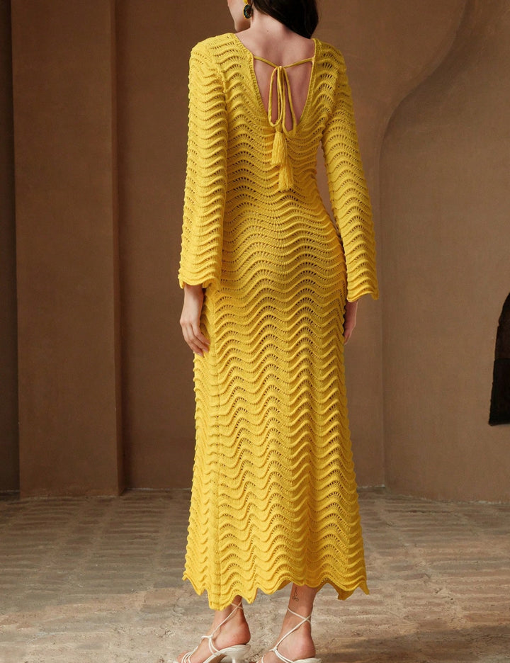Rochie maxi Shein Anewsta, galben