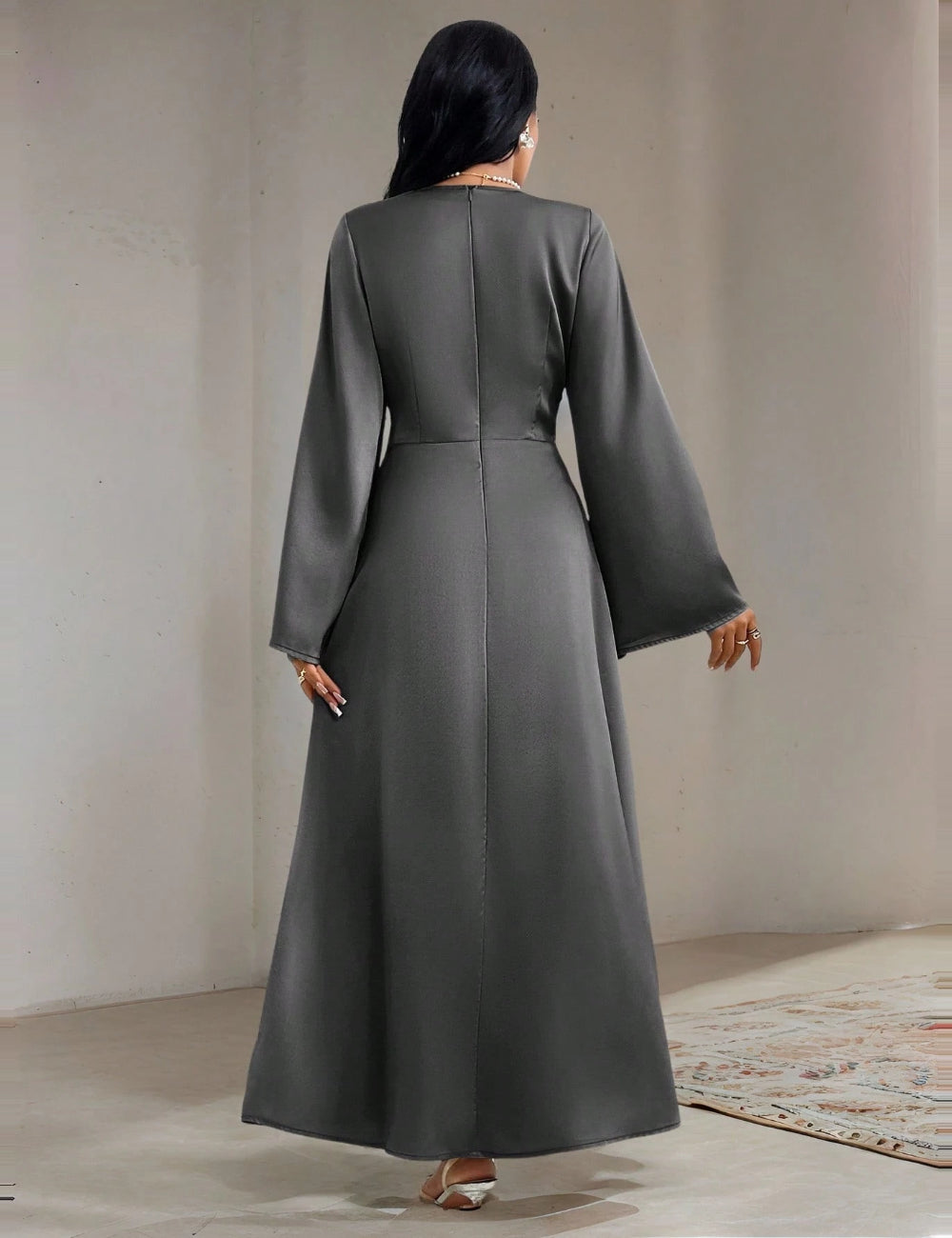 Shein maxi ruha, szürke