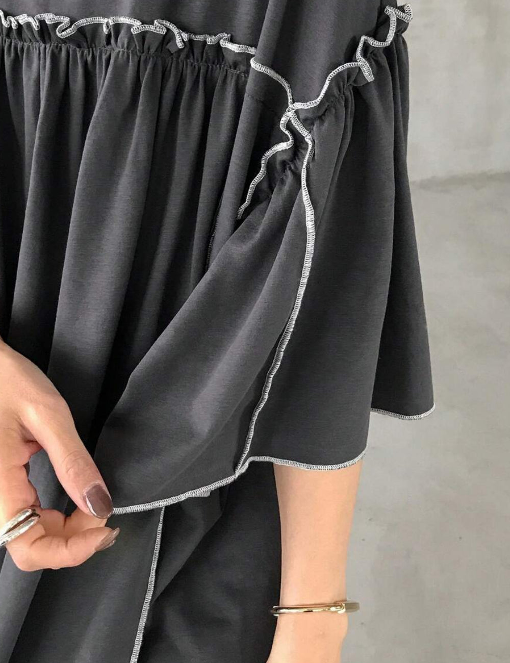 Shein maxi ruha, szürke