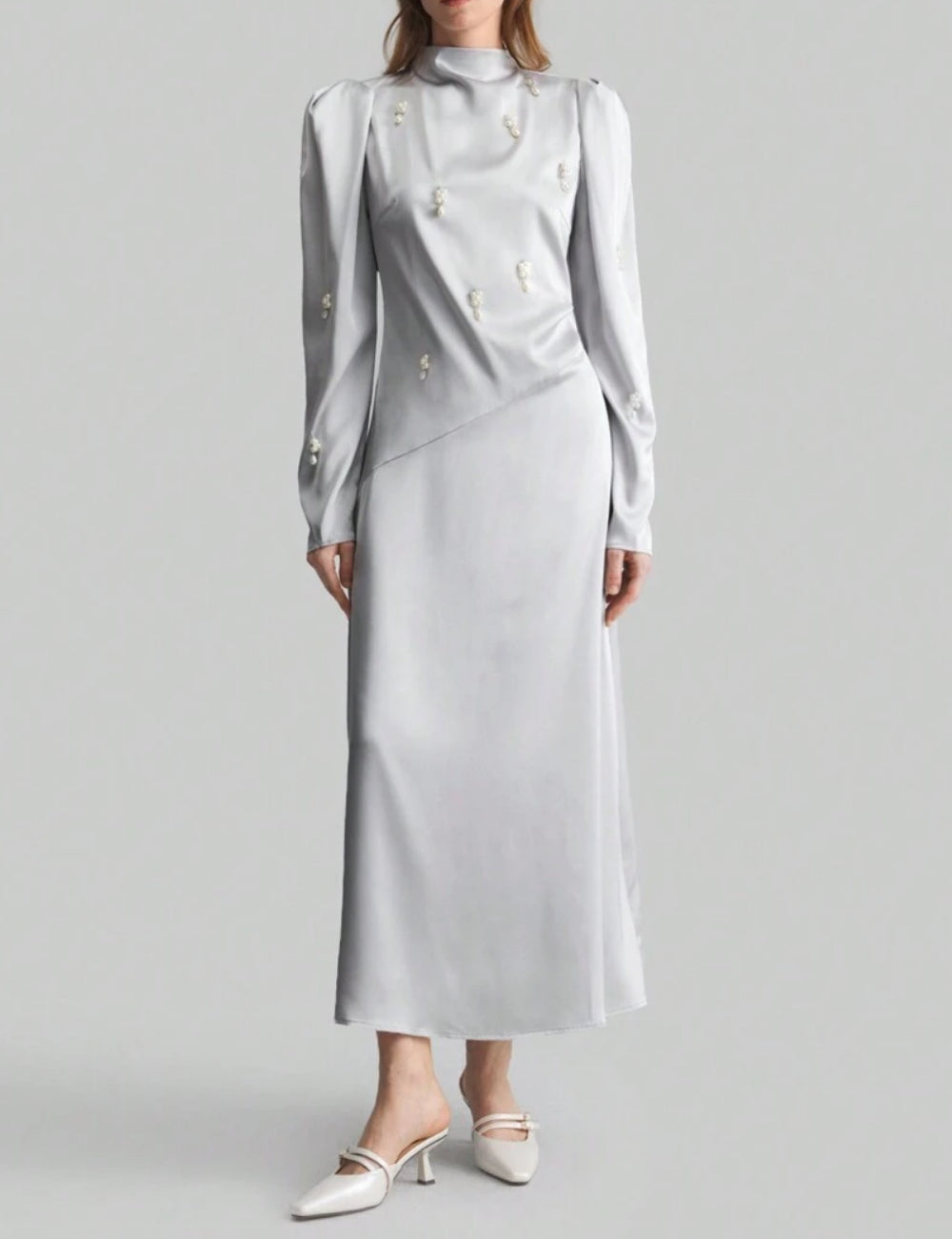 Rochie maxi Shein, gri