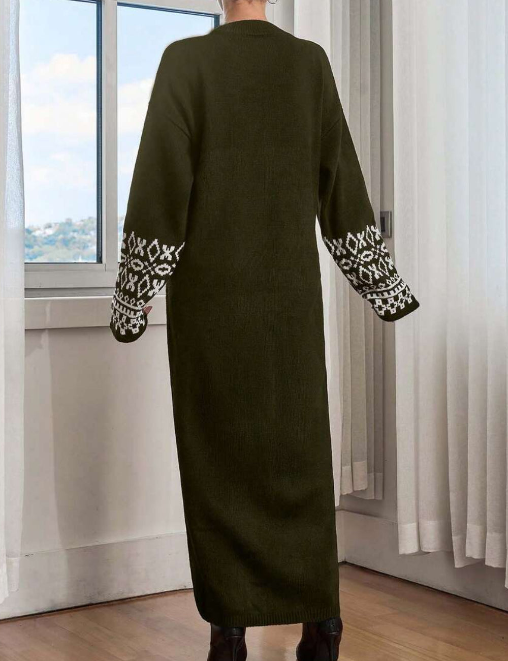 Shein maxi ruha, khaki