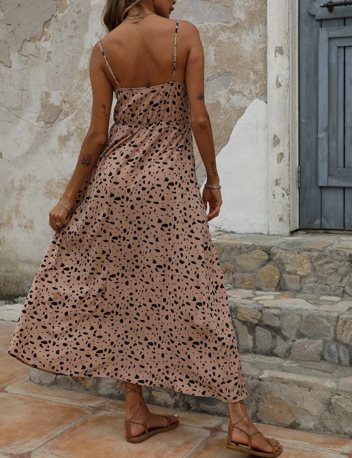 Shein maxi ruha, barna