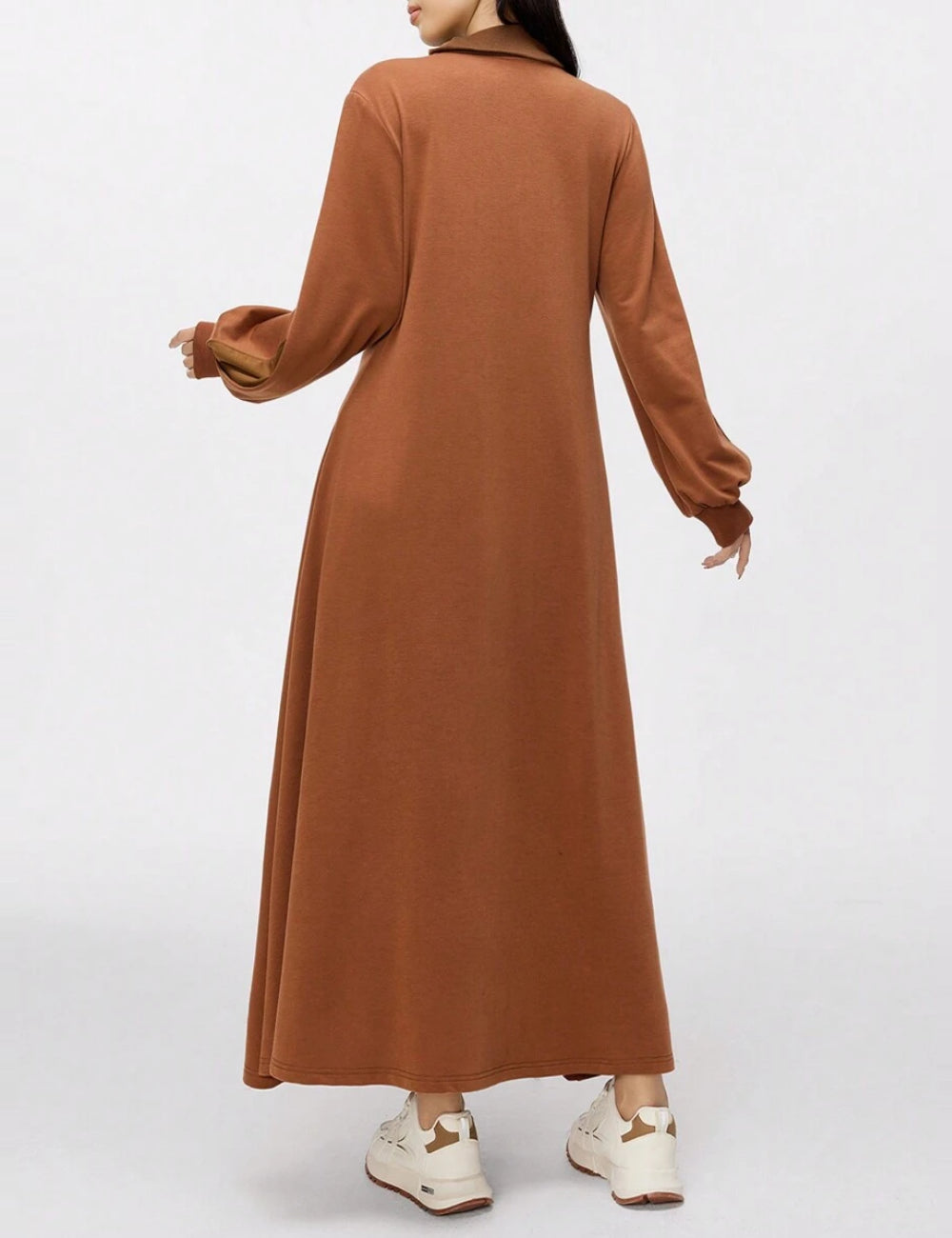 Shein maxi ruha, barna