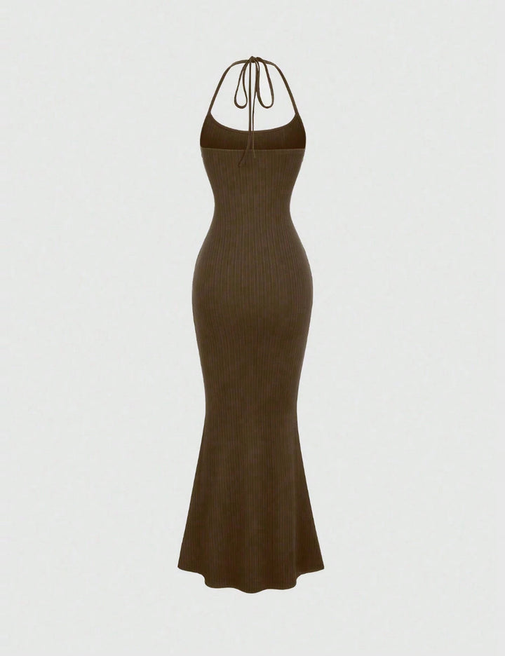 Shein barna maxi ruha
