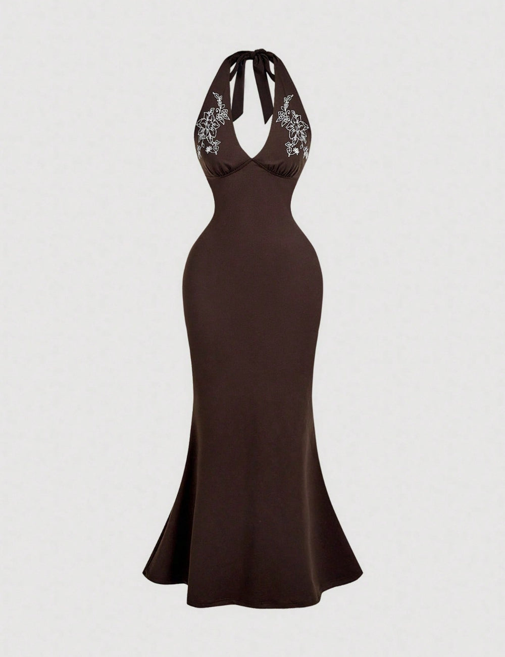 Shein maxi ruha, barna