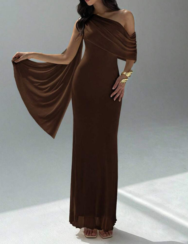 Shein maxi dress, brown