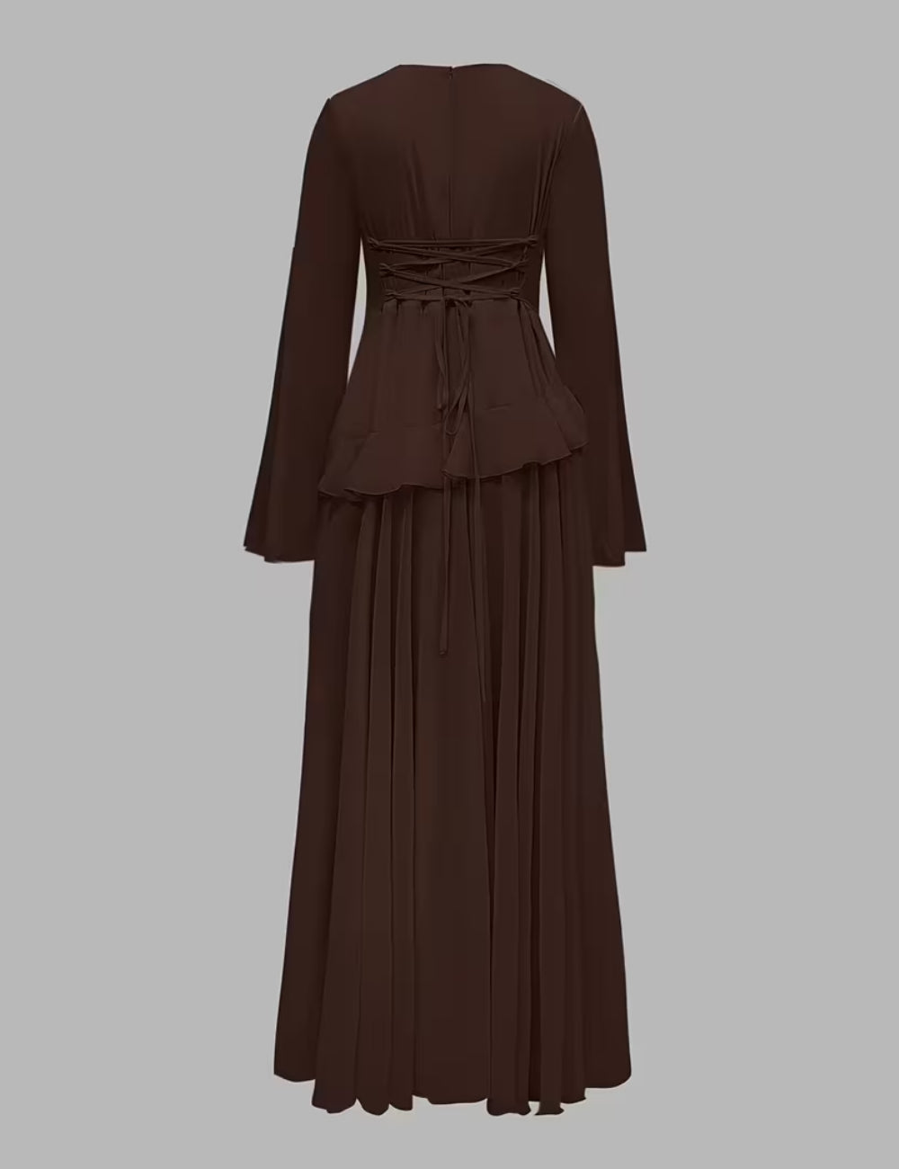 Shein maxi ruha, barna