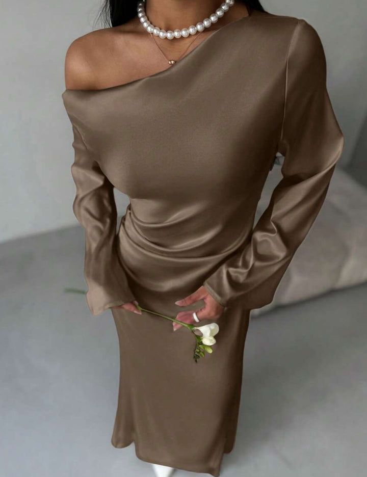 Rochie maxi SHEIN, maro
