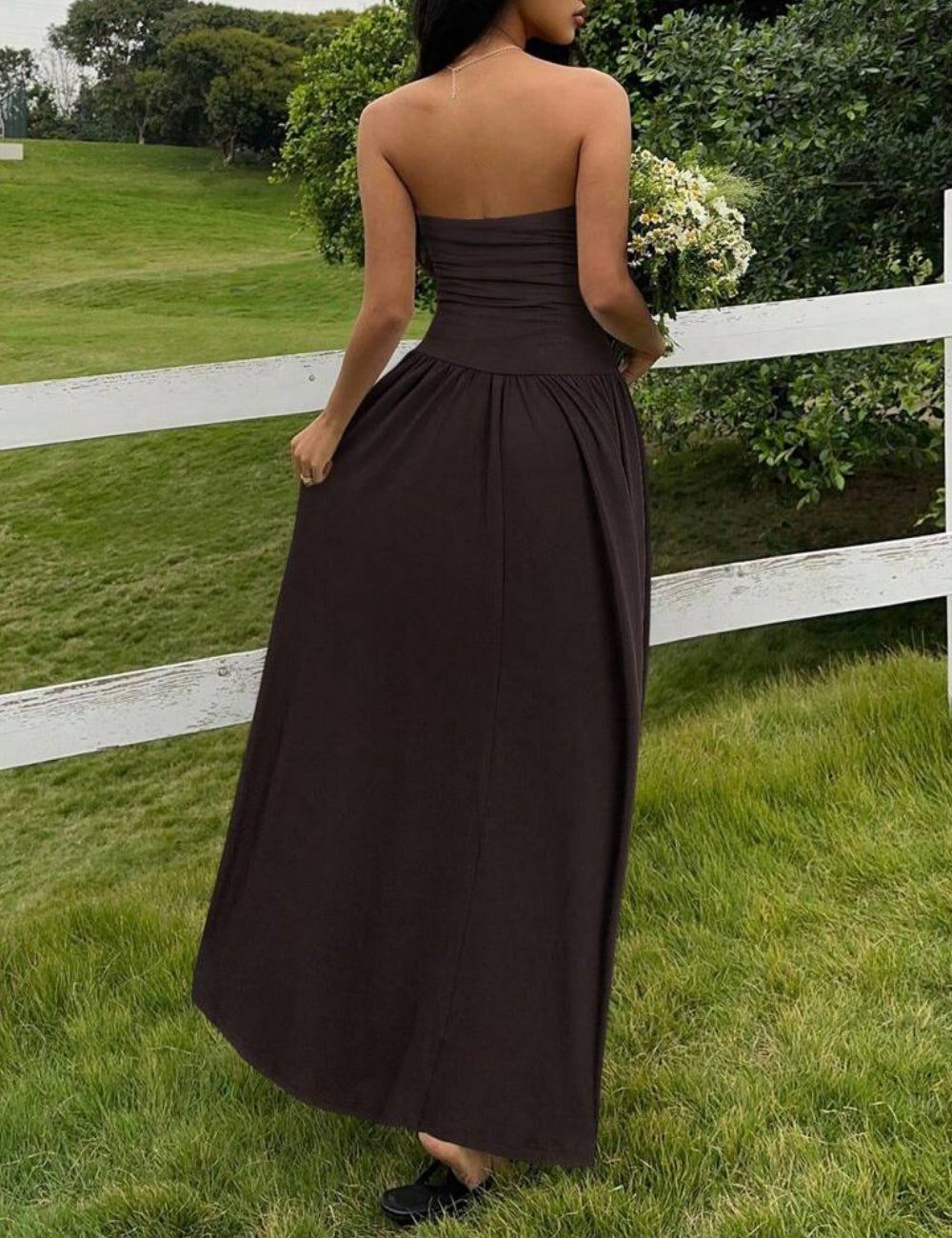 Rochie maxi Shein, maro