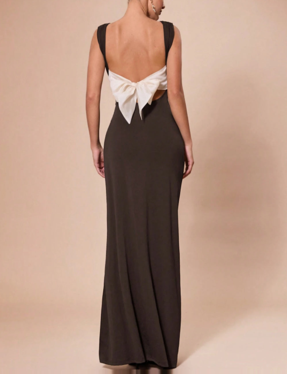 Shein maxi ruha, barna