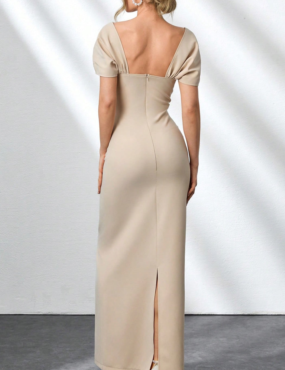 Shein Maxi Dress, Brown