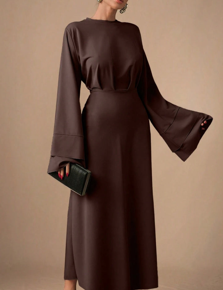Shein maxi ruha, barna