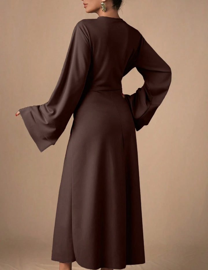 Shein maxi ruha, barna