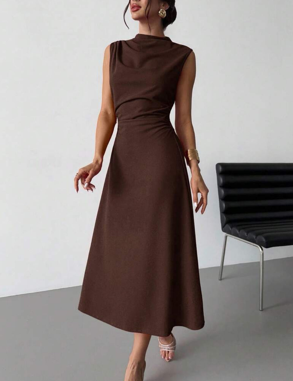 Shein Maxi ruha, barna