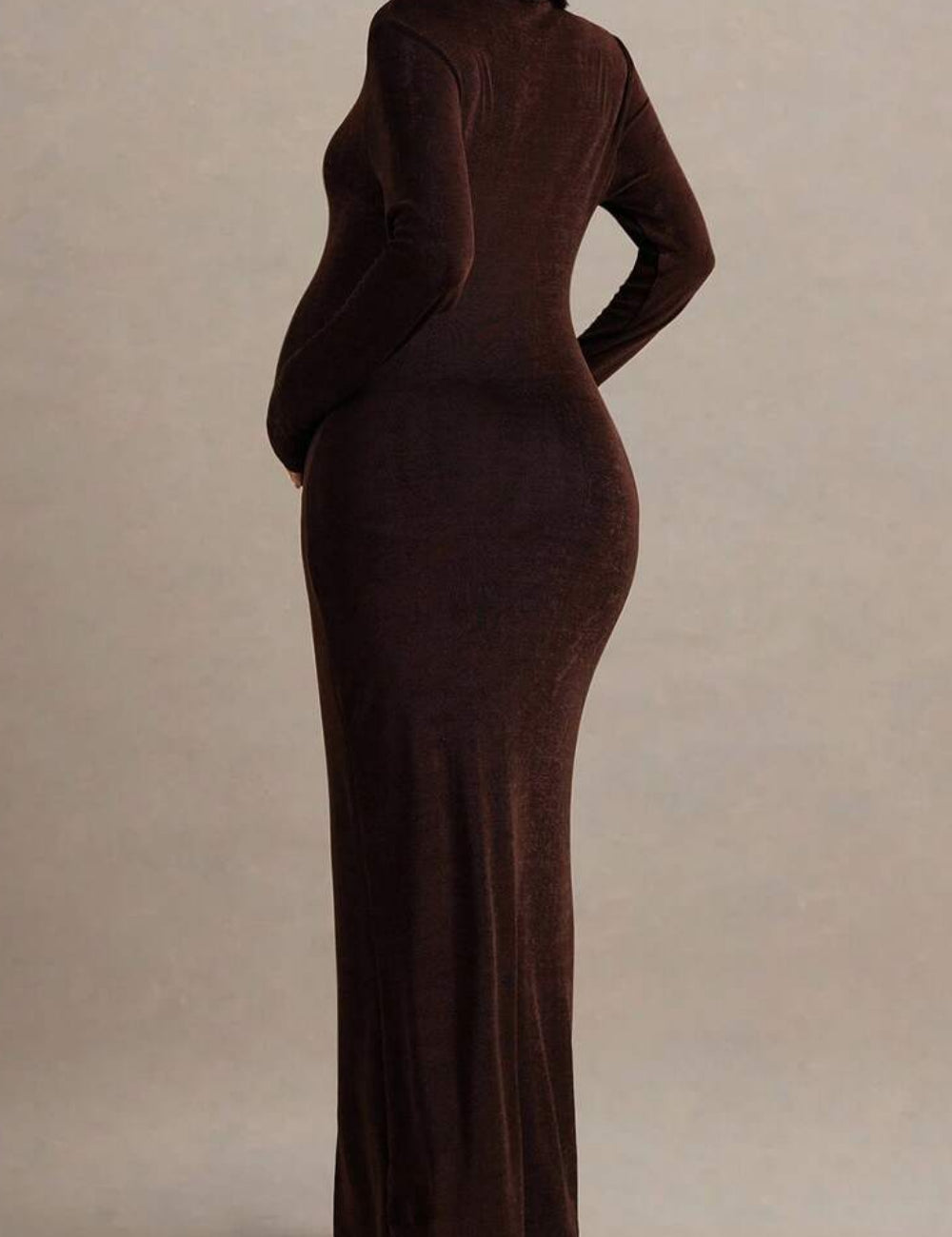Shein maxi ruha, barna