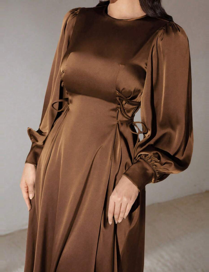 Shein barna maxi ruha