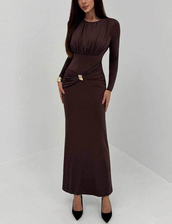 Rochie maxi SHEIN, maro