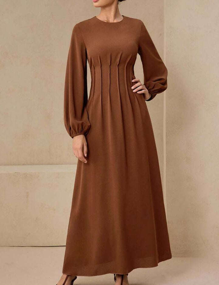 Shein maxi ruha, barna