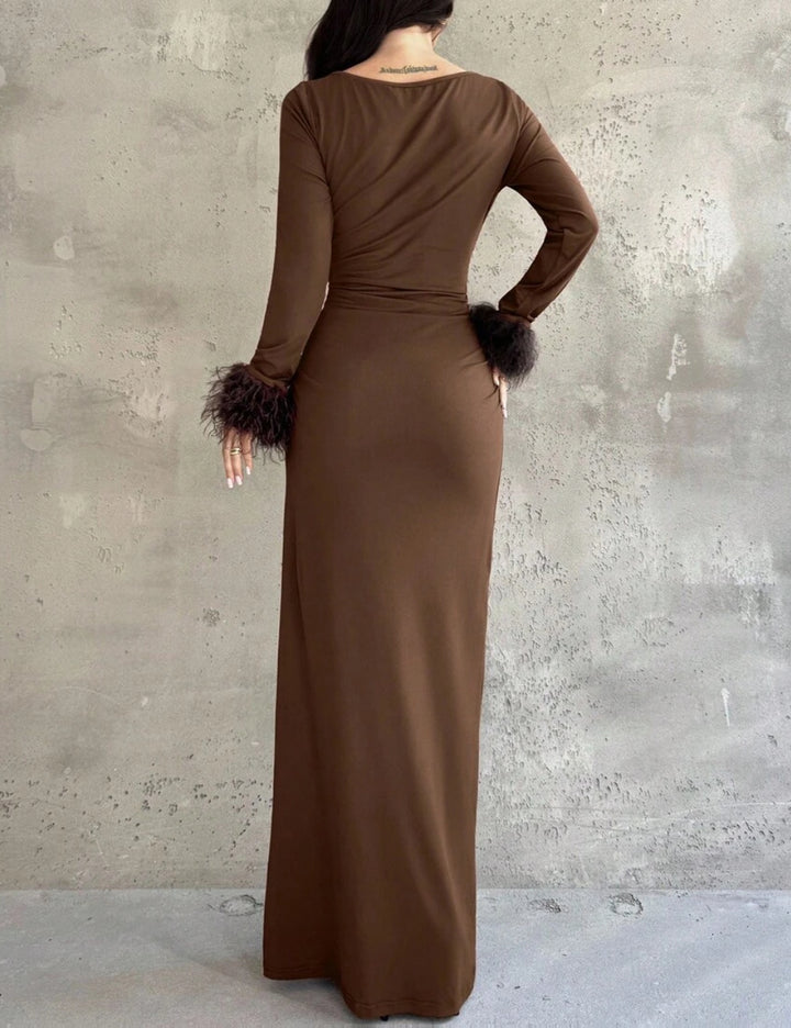 Rochie maxi Shein, maro