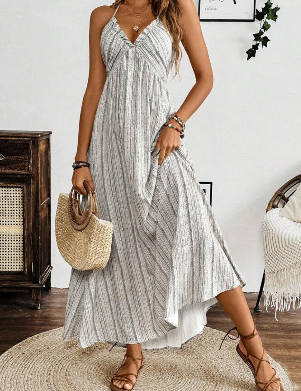 SHEIN maxi dress, mixed colors