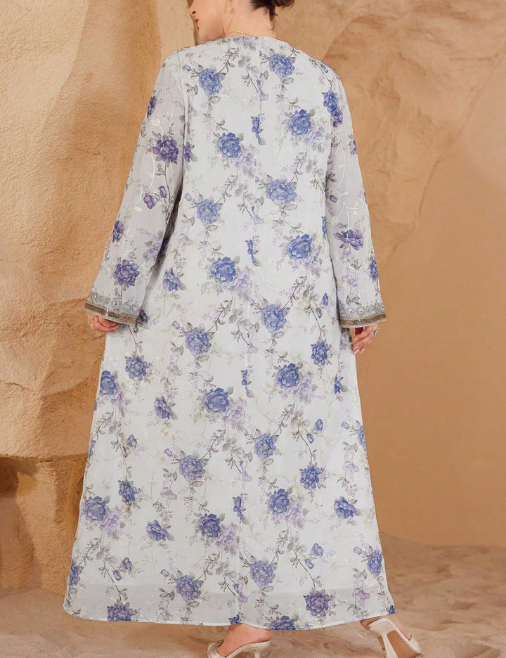 Shein maxi dress, color mix