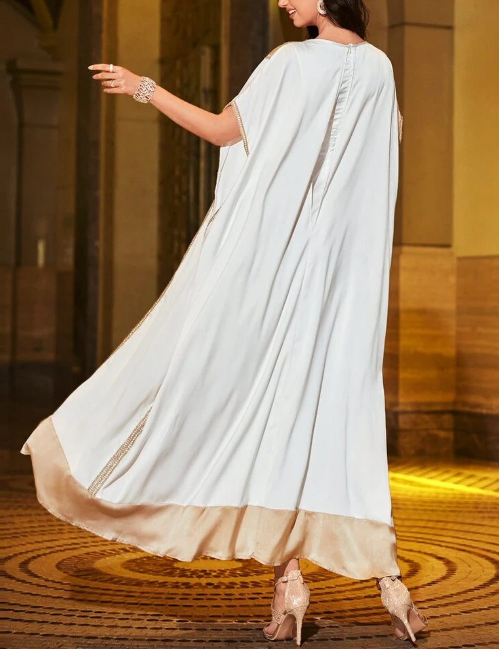 Shein maxi dress, color mix