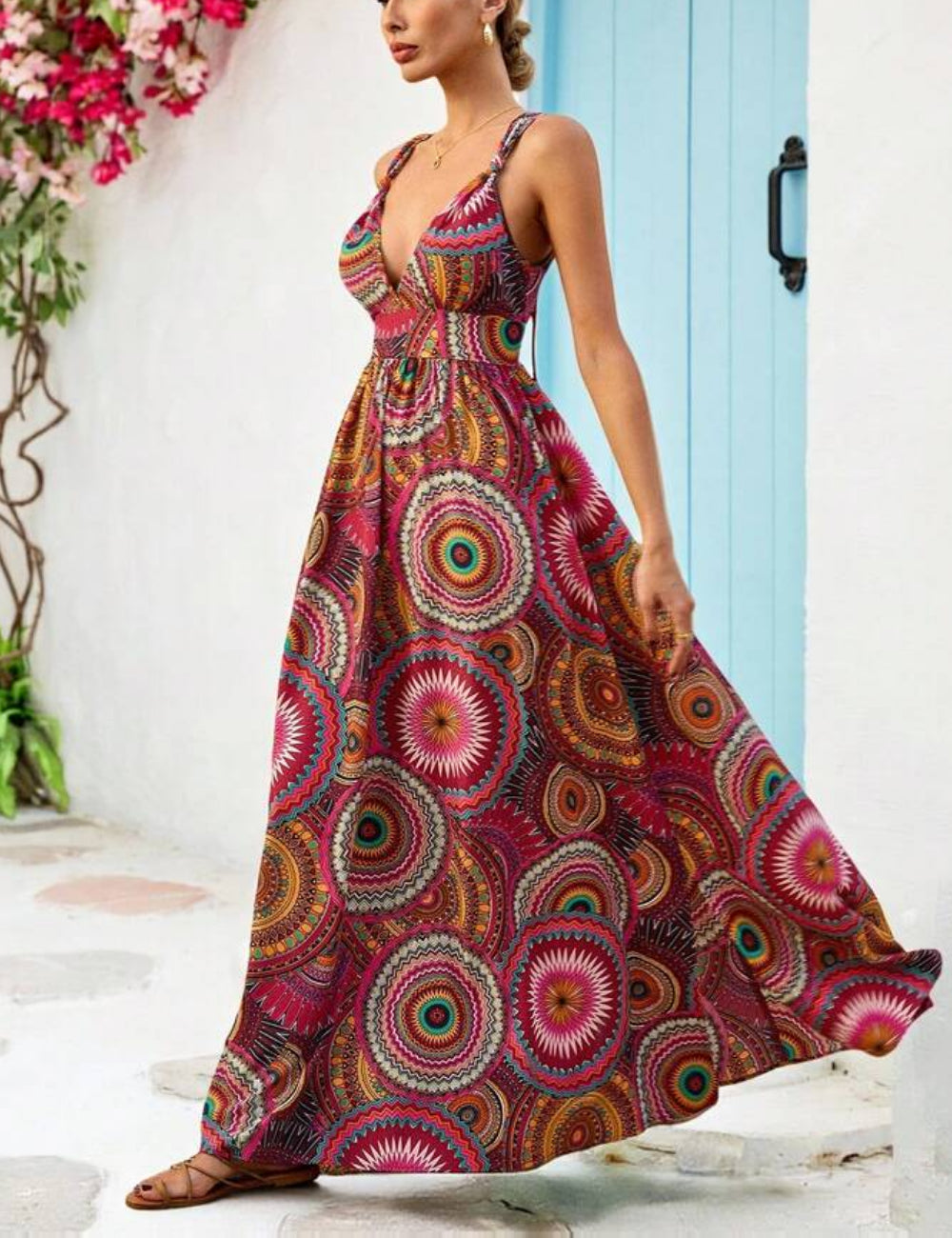 Shein maxi ruha, mix színek