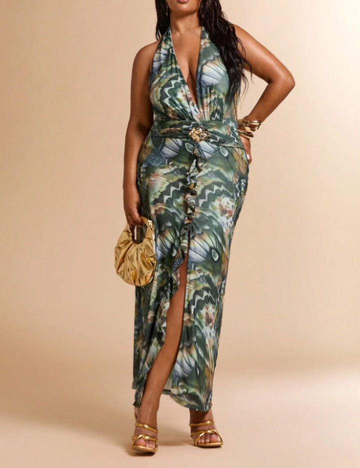 Rochie maxi SHEIN, mix culori