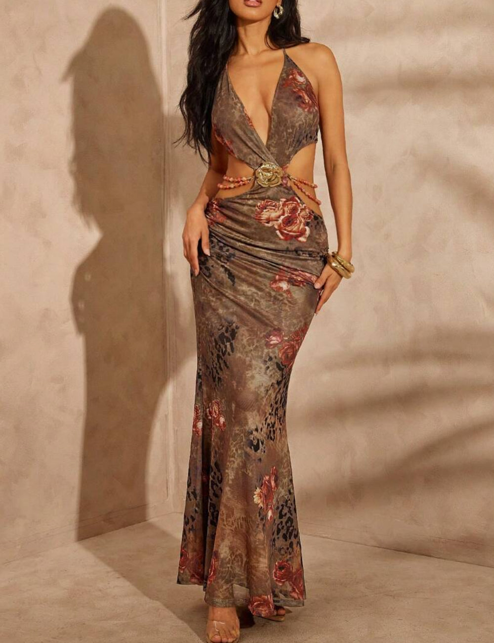 Shein maxi ruha, mix színek